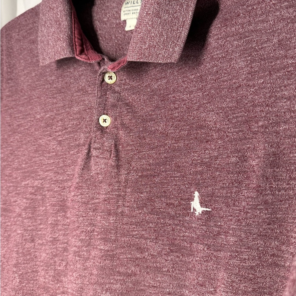 Jack Wills Slim Fit Burgundy Polo Shirt